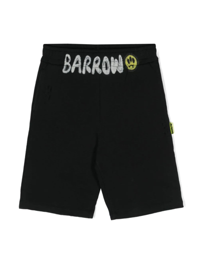 Barrow Kids' Black Cotton Shorts