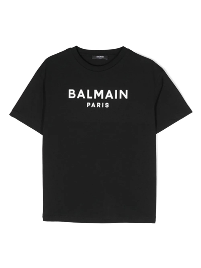 Balmain Kids'  T-shirts And Polos Black In Bc