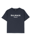 BALMAIN BALMAIN T-SHIRTS AND POLOS BLUE