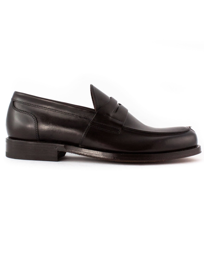 Green George Dark Brown Leather Loafer