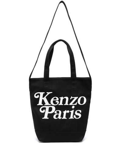 Kenzo Black Cotton  X Verdy Utility Tote Bag