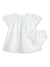 Chloé Short-sleeve Organic Cotton Dress Set In White