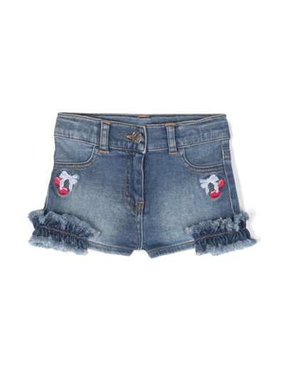 Monnalisa Kids' Blue Cotton Shorts