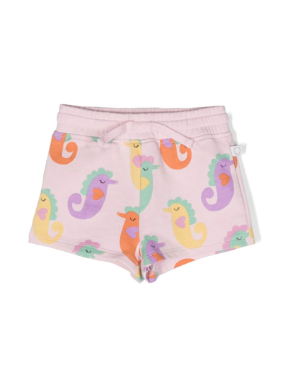 Stella Mccartney Babies' Pink Cotton Shorts