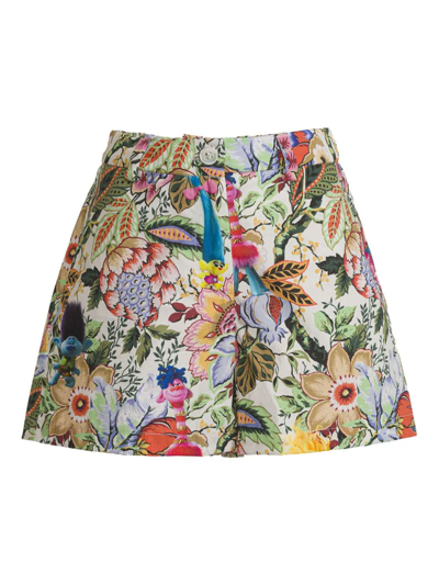 Etro Kids' X Trolls Graphic-print Cotton Shorts In Colourful