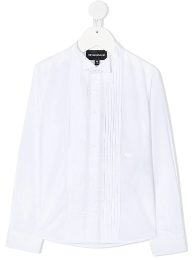 Emporio Armani Kids' White Cotton Shirt