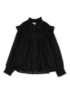 Chloé Broderie-anglaise Cotton Shirt In Black