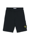 Stone Island Shorts  Junior Kids Color Blue In Blue