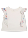 Chloé Ruffled Organic Cotton Blouse In White