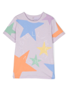 Stella Mccartney Kids Teen Girls Purple Star Print Cotton T-shirt