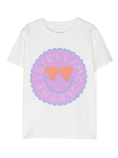 Stella Mccartney Kids' White Cotton Tshirt