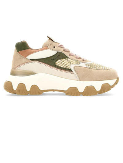 Hogan Hyperactive Green Beige Pink In Beige Cipria Militare