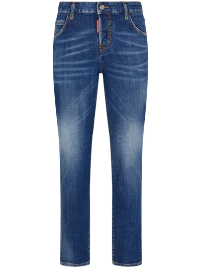 Dsquared2 Blue Cotton Denim Jeans