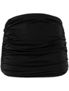 Philosophy Di Lorenzo Serafini Minirock Aus Lycra Mit Raffung In Black