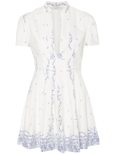 PHILOSOPHY DI LORENZO SERAFINI MINIDRESS IN COTTON POPLIN