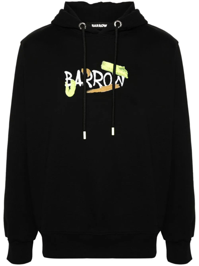 Barrow Black Cotton Hoodie