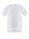 Herno T-shirt In Superfine Cotton Stretch And Light Scuba In White
