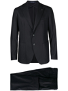 Tagliatore Black Suits & Dresses In Blue