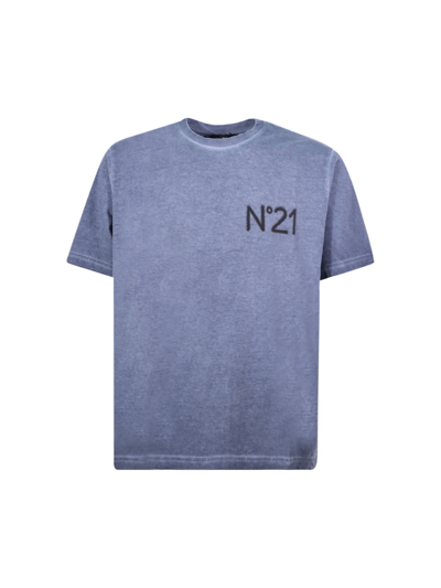 N°21 Cotton T-shirt In Blue