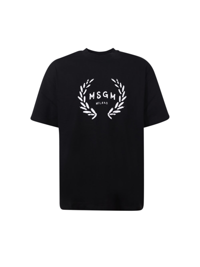 Msgm T-shirt  In Black
