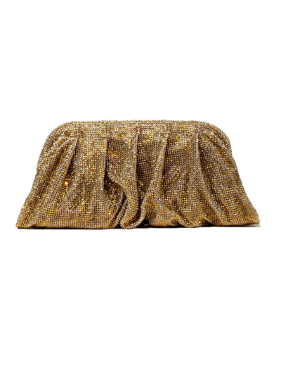 Benedetta Bruzziches Gold-tone Venus La Grande Crystal Clutch Bag In Golden