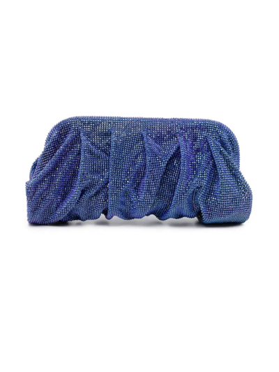 BENEDETTA BRUZZICHES BLUE VENUS LA GRANDE CRYSTAL CLUTCH BAG