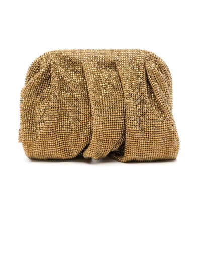 Benedetta Bruzziches Gold-tone Venus Petite Crystal Clutch Bag In Golden