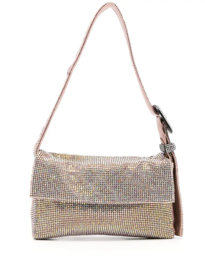 Benedetta Bruzziches Vittissima Crystal-embellished Shoulder Bag In Rosa