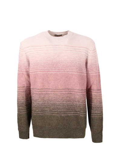Herno Resort Sweater In Faded Blend In Light Military