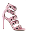 PARIS TEXAS PINK SATIN URSULA SANDAL