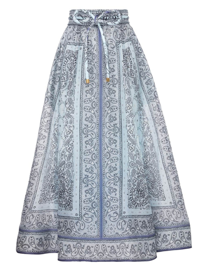 ZIMMERMANN MATCHMAKER GATHERED MIDI SKIRT