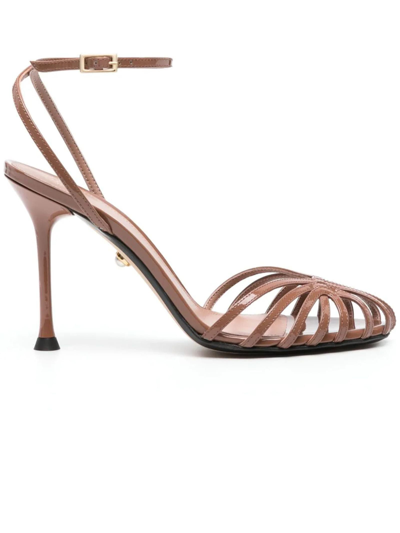 Alevì Ally Leather Pump In Brown