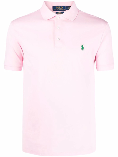 Ralph Lauren Pink Cotton Blend Polo Shirt