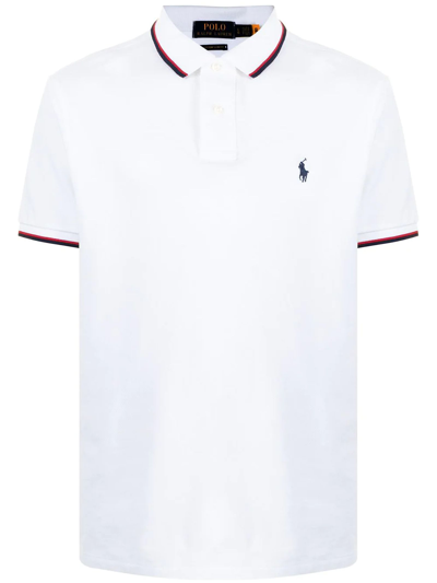 Ralph Lauren White Cotton Polo Shirt