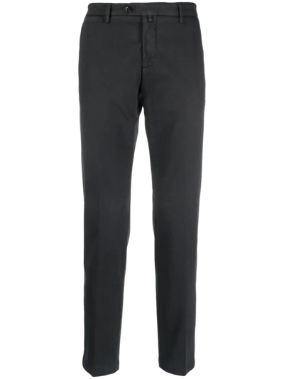 Briglia 1949 Dark Grey Stretch-cotton Trousers