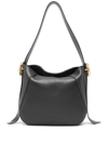 LANVIN BLACK LEATHER MELODIE HOBO BAG