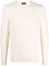 Drumohr Crew-neck Cashmere Jumper In Beige