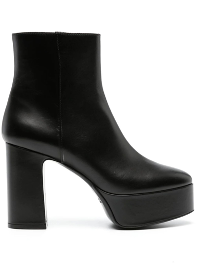 Roberto Festa Sindra 111 Mm Leather Ankle Boots In Black
