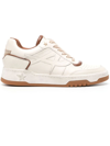 ASH WHITE AND BEIGE CALF LEATHER SNEAKERS
