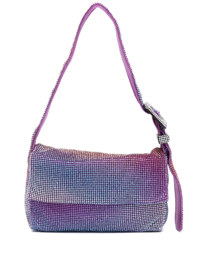 Benedetta Bruzziches Vitty La Mignon Rhinestone-embellished Tote Bag In Purple