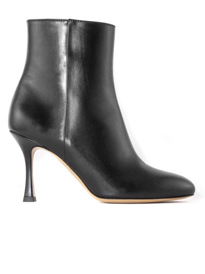 Roberto Festa Black Leather Charly Ankle Boot
