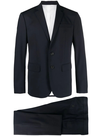 Dsquared2 Paris Fit Single Breasted Wool Suit In Blue