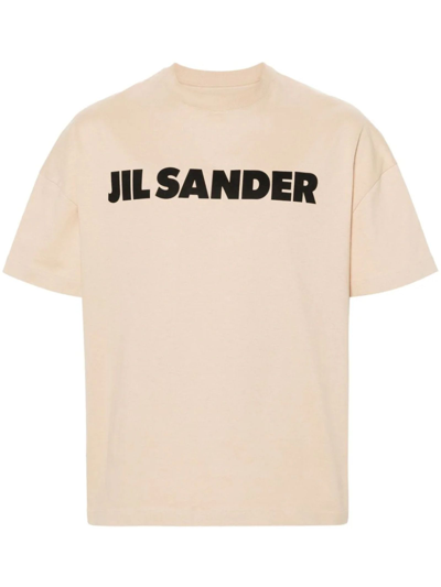 Jil Sander Beige Cotton T-shirt