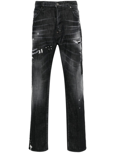 Dsquared2 Black Denim Stretch-cotton Jeans