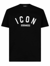 Dsquared2 Cotton Icon Crew-neck T-shirt With Print In Black