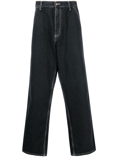 Carhartt Black Cotton Denim Jeans