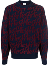 Drôle De Monsieur Midnight Blue Wool Blend Jumper In Blue