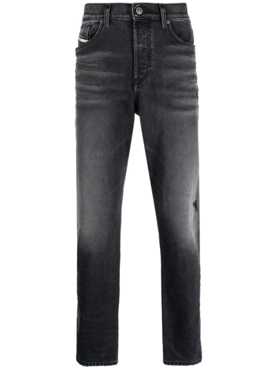 Diesel 2005 D-fining Tapered Jeans In Grey