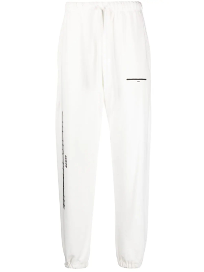 Ih Nom Uh Nit Graphic-print Cotton Track Pants In White