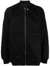 Drkshdw Black Cotton Bomber Jacket In Black